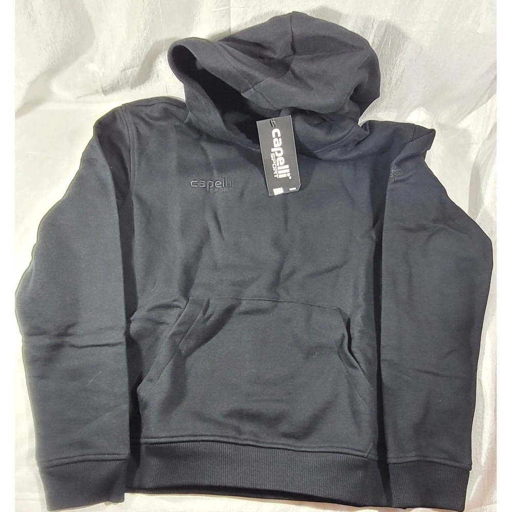 Capelli Youth Monogram Print Basics Fleece Pullover Hoodie - Sz Medium 10/12